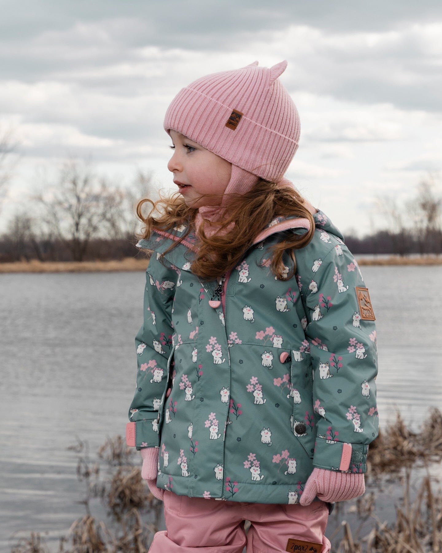 Baby Knit Hat Pale Pink - Image 2