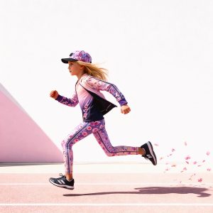 Full Zip Reversible Athletic Cardigan In Recycled Polyester Pink To Mauve Gradient - Image 2
