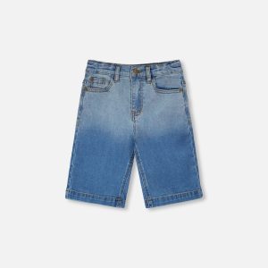 Stretch Jean Bermuda Grey To Blue Gradient - Image 6