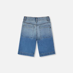 Stretch Jean Bermuda Grey To Blue Gradient - Image 3