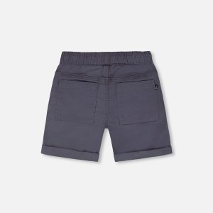 Stretch Twill Shorts Grey - Image 3