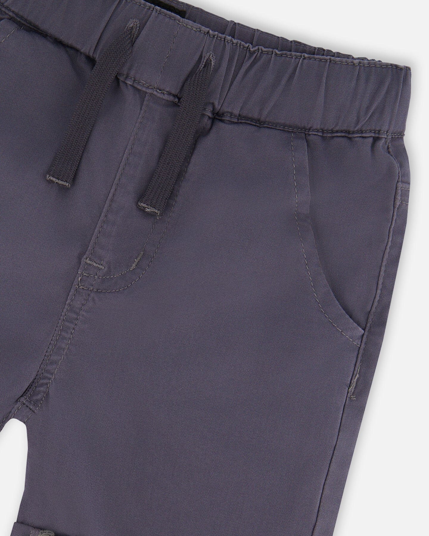 Stretch Twill Shorts Grey - Image 4