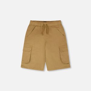 Stretch Twill Bermuda With Cargo Pockets Beige - Image 7