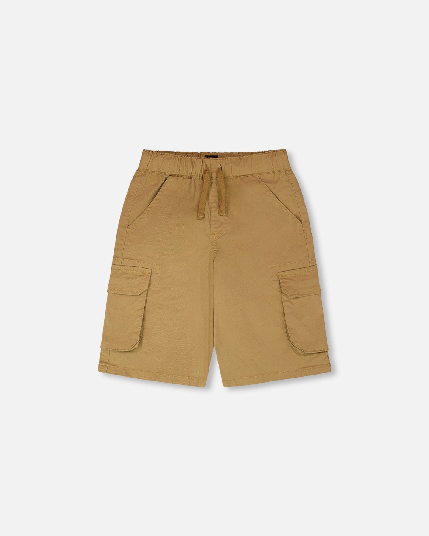 Stretch Twill Bermuda With Cargo Pockets Beige - Image 7