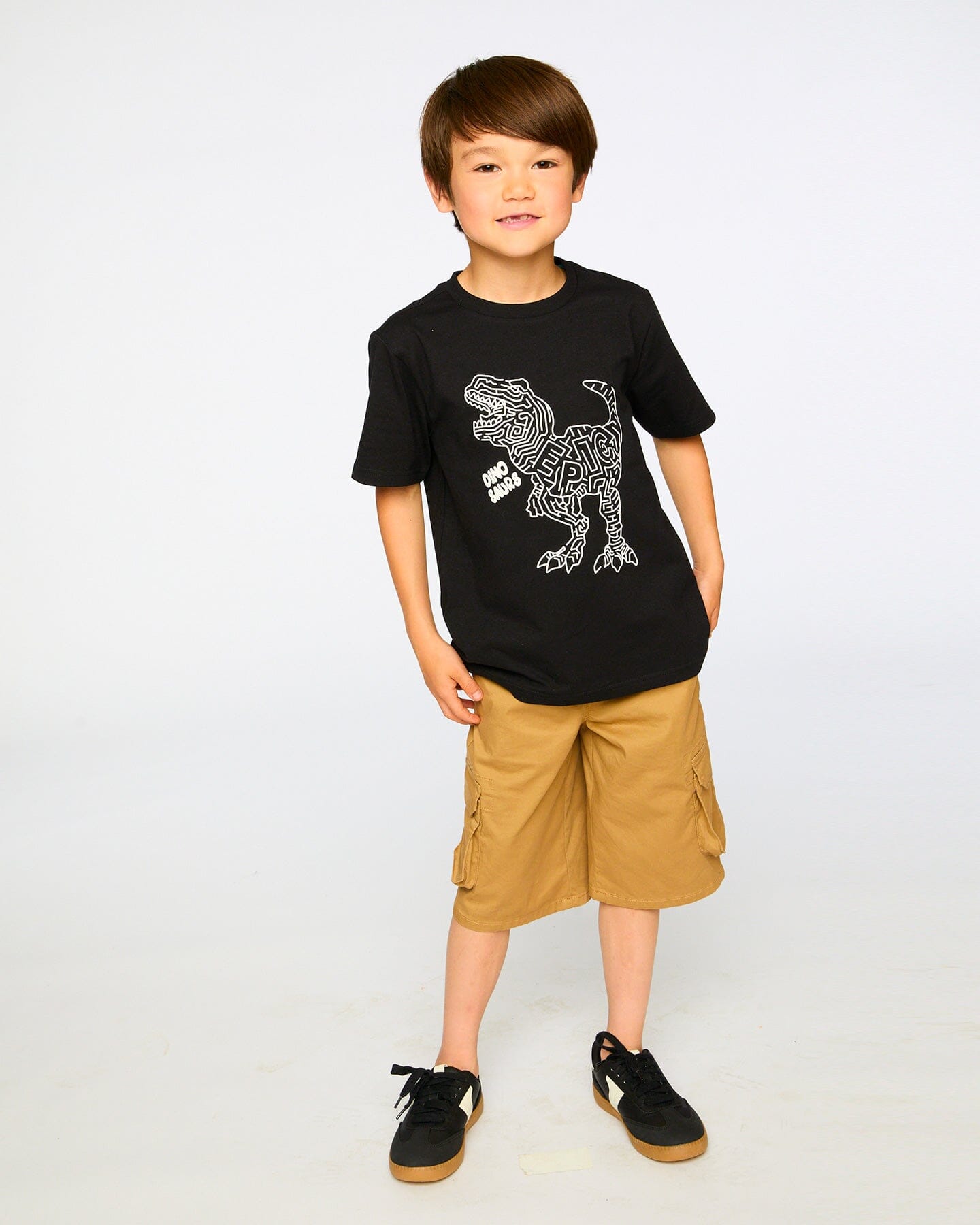 Stretch Twill Bermuda With Cargo Pockets Beige - Image 3