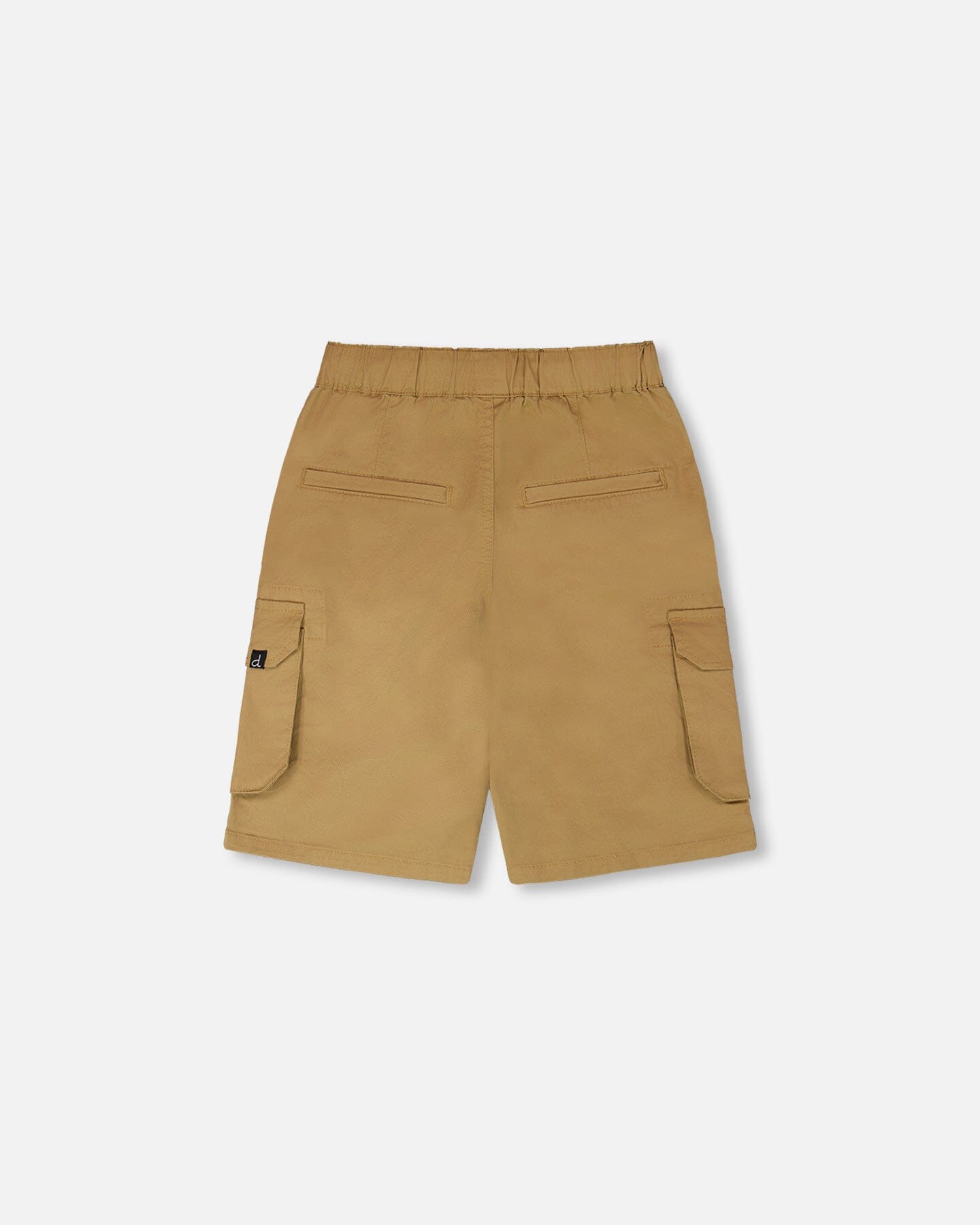 Stretch Twill Bermuda With Cargo Pockets Beige - Image 4