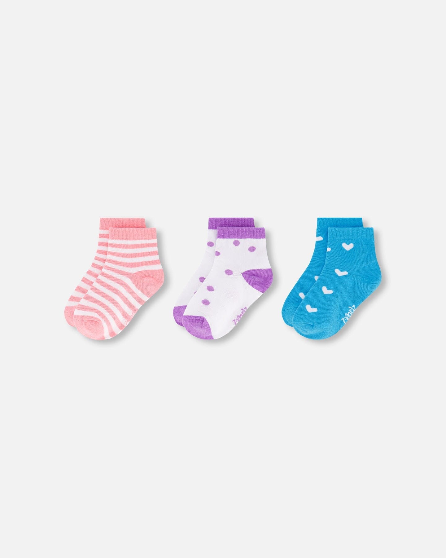 Socks (3 Pairs) Striped Pink - Image 2