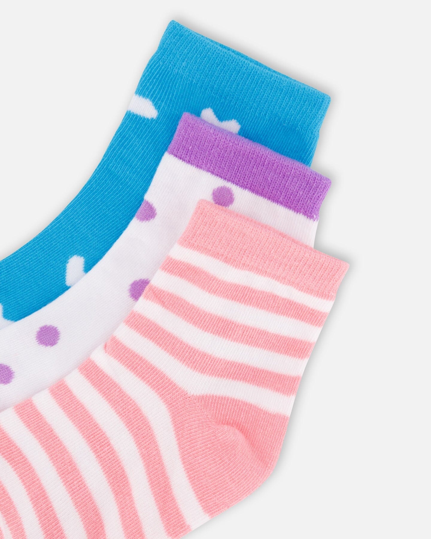 Socks (3 Pairs) Striped Pink - Image 3