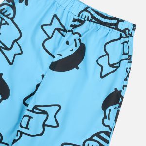 40Th Anniversary Printed Poplin Pant Sky Blue - Image 5