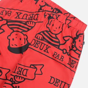 40th Anniversary Adult Printed Poplin Pant Poppy Red - Image 5