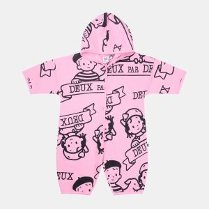 40Th Anniversary Printed Jersey One-Piece Soft Pink