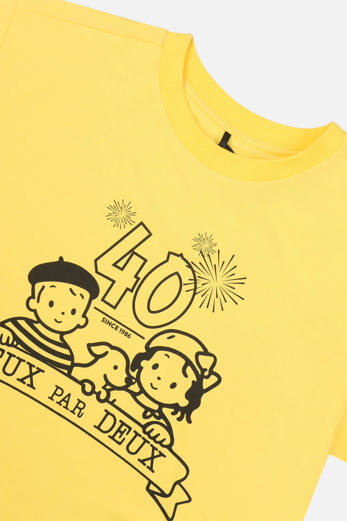 Adult 40Th Anniversary Graphic Boxy T-Shirt Honey Yellow - Image 5