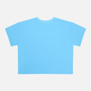 Adult 40Th Anniversary Graphic Boxy T-Shirt Sky Blue - Image 3
