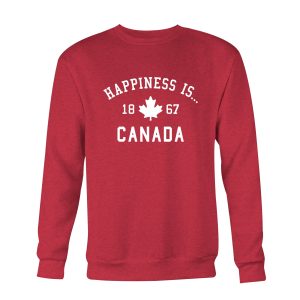 Men’s Canada 1867 Crew Sweatshirt, Chili - Image 5