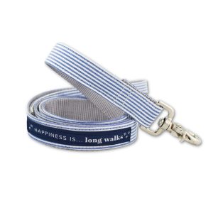 Alternative view of Dog Long Walks Striped Blue Leash