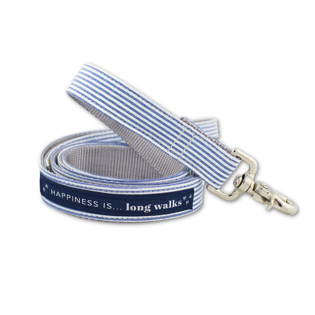 Dog Long Walks Striped Blue Leash - Image 2