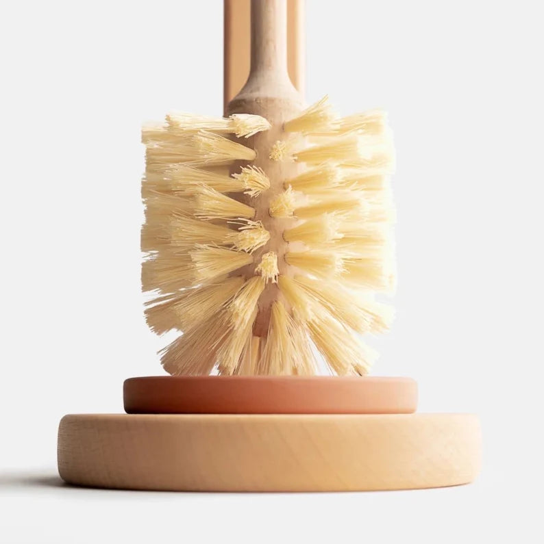 Plastic Free Natural Sisal Bristles Toilet Brush & Stand - Eco Friendly Zero Waste Reusable Toilet Brush - Sustainable Sisal Cleaning Brush - Image 4