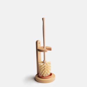 Alternative view of Plastic Free Natural Sisal Bristles Toilet Brush & Stand - Eco Friendly Zero Waste Reusable Toilet Brush - Sustainable Sisal Cleaning Brush