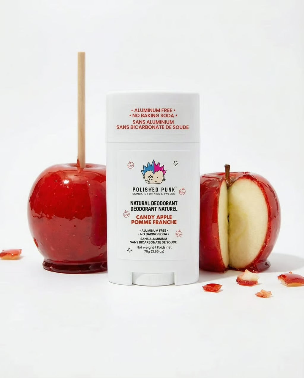 Natural Deodorant in Candy Apple Aluminum Free Baking Soda Free - Image 2