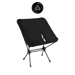 Low Back Ultralight Folding Camping Chairs With Storage Pouch - Black - Image 5