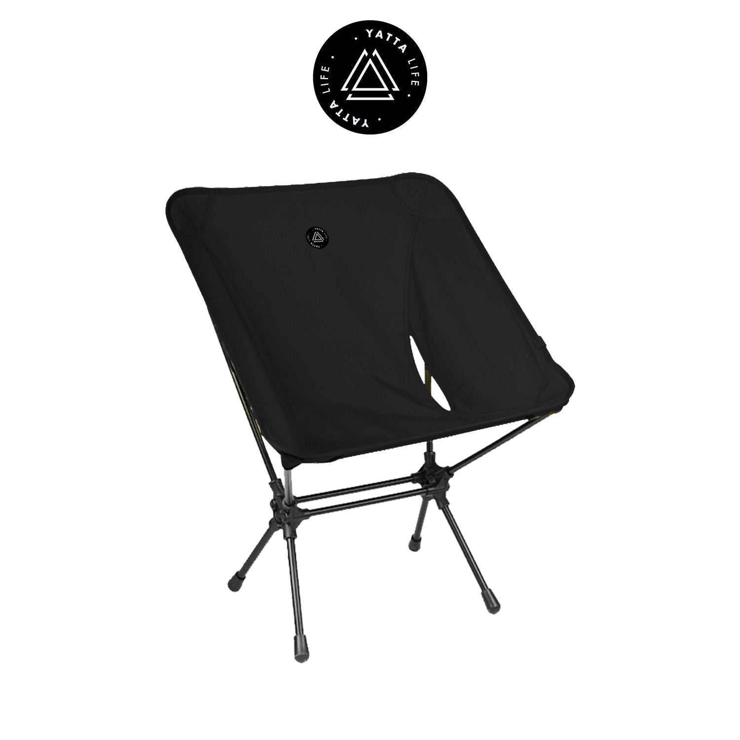Low Back Ultralight Folding Camping Chairs With Storage Pouch - Black - Image 5