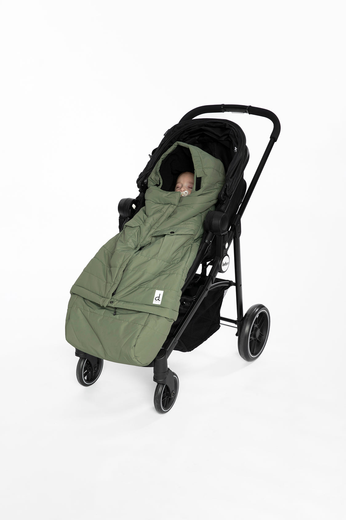 Evolutive Footmuff For Car Seats And Strollers Olive Green - Image 2