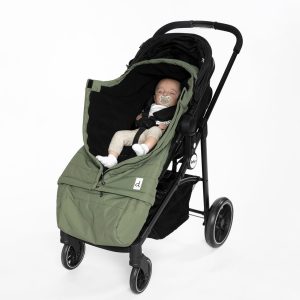 Evolutive Footmuff For Car Seats And Strollers Olive Green - Image 3