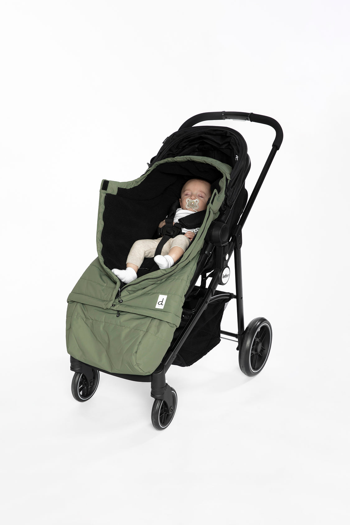 Evolutive Footmuff For Car Seats And Strollers Olive Green - Image 3