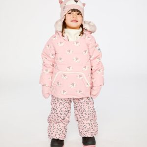 Baby Two Piece Snowsuit Rose Leopard Print - Image 4