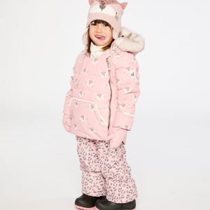 Baby Two Piece Snowsuit Rose Leopard Print - Image 5