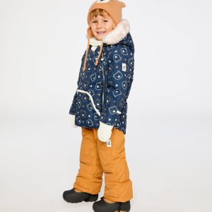 Baby Two Piece Snowsuit Blue Printed Teddy Bears - Image 5
