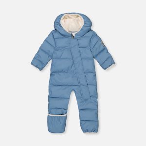 Baby Cloud One Piece Snowsuit Adapted For Car Seats Blue Grey