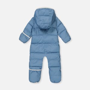 Alternative view of Baby Cloud One Piece Snowsuit Adapted For Car Seats Blue Grey