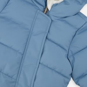 Baby Cloud One Piece Snowsuit Adapted For Car Seats Blue Grey - Image 4