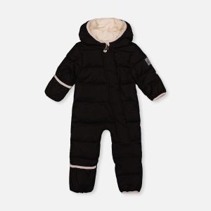 Baby Cloud One Piece Snowsuit Adapted For Car Seats Black