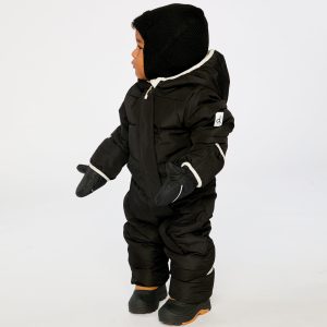 Baby Cloud One Piece Snowsuit Adapted For Car Seats Black - Image 3