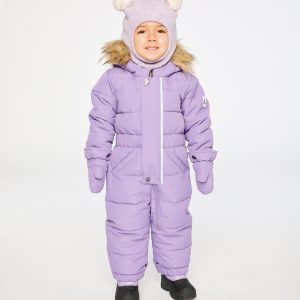 Alternative view of Baby Original One Piece Puffy Snowsuit With Removable Mittens And Boots Violet