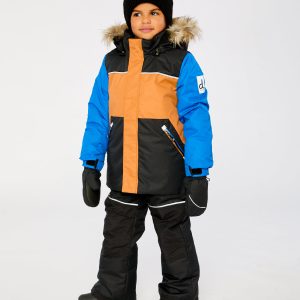 Two Piece Discover Snowsuit Black Brown And Blue - Image 3
