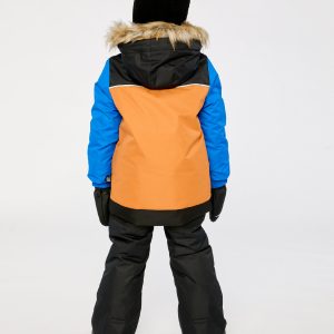 Two Piece Discover Snowsuit Black Brown And Blue - Image 4