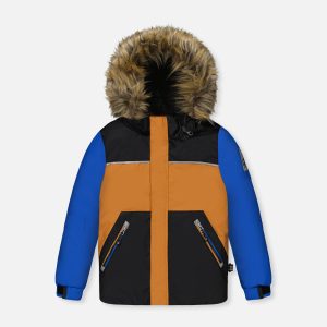 Two Piece Discover Snowsuit Black Brown And Blue - Image 5