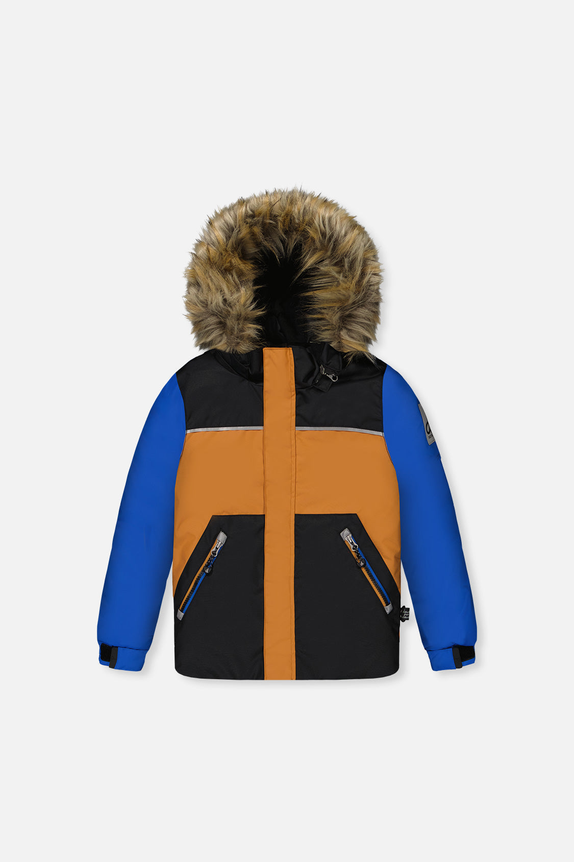 Two Piece Discover Snowsuit Black Brown And Blue - Image 5