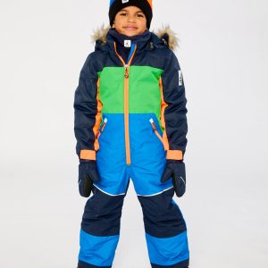 Alternative view of Kids One Piece Discover Snowsuit Blue Green And Orange