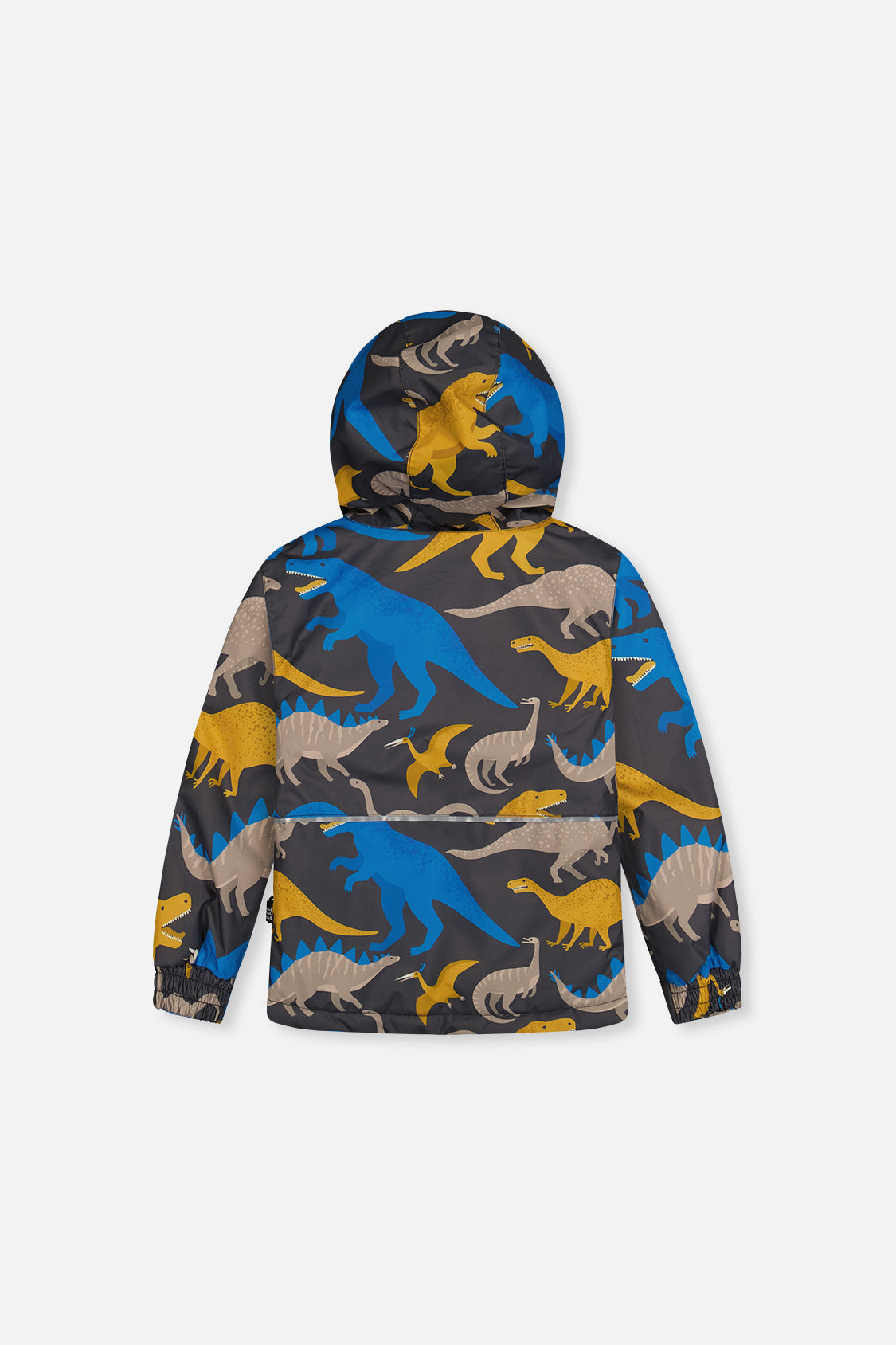 Light Weight Two Piece Chill Snowsuit Grey And Blue Dinosaur Print - Image 5