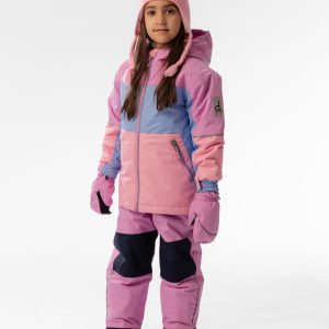 Alternative view of Light Weight Two Piece Chill Snowsuit Pink Blue And Mauve