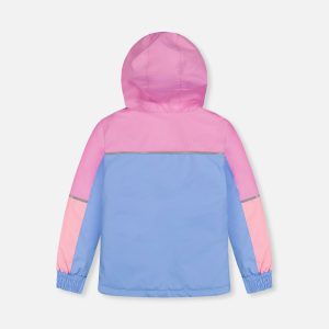 Light Weight Two Piece Chill Snowsuit Pink Blue And Mauve - Image 5