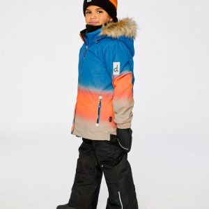 Two Piece Play Snowsuit Blue And Orange Gradient - Image 3