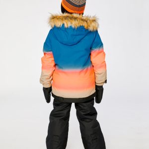 Two Piece Play Snowsuit Blue And Orange Gradient - Image 4