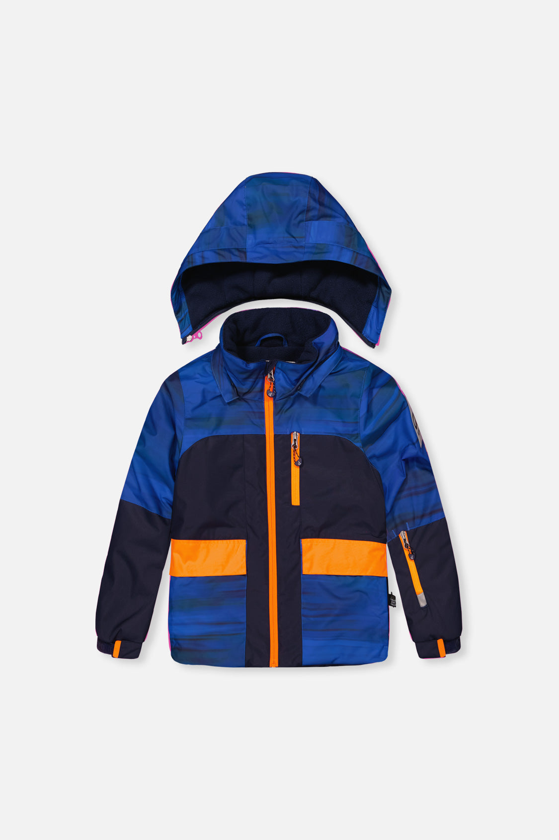 Two Piece Play Snowsuit Navy Blue And Orange With Blue Pants - Image 5