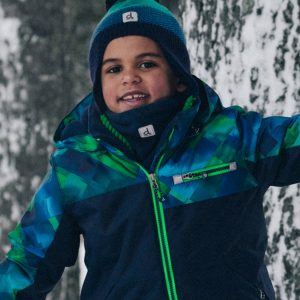 Alternative view of Two Piece Play Snowsuit Blue And Green Checkered Print