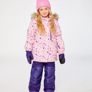 Alternative view of Two Piece Play Snowsuit Pink Mini Flower Print